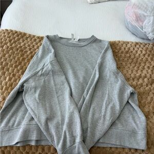 Divided Light Gray Ribbed Sweatshirt